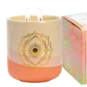 Gratitude Scented Candle. "Filled with Gratitude" Grapefruit & Rose. Soy & Coco
